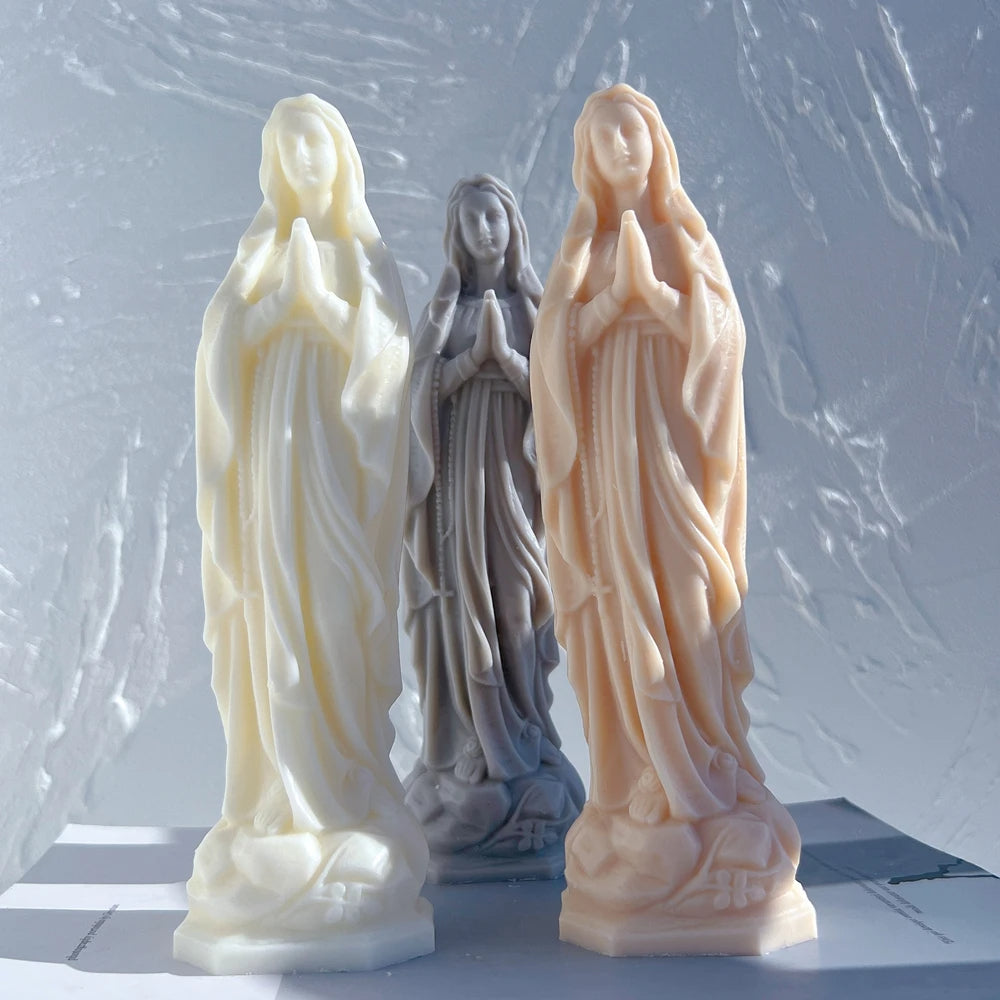 Virgin Mary Candle Silicone Mould