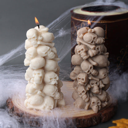 Skull Tower Candle Mould 