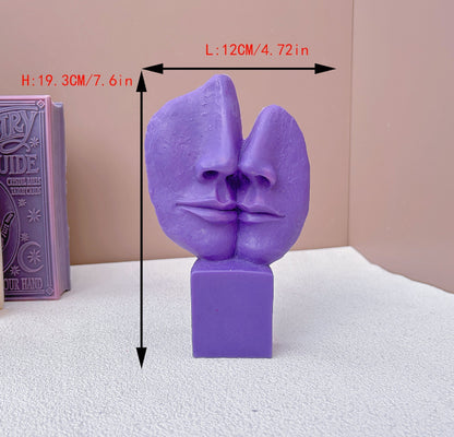 Abstract Facial Candle Mould