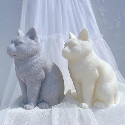 Sitting Cat Candle Mould