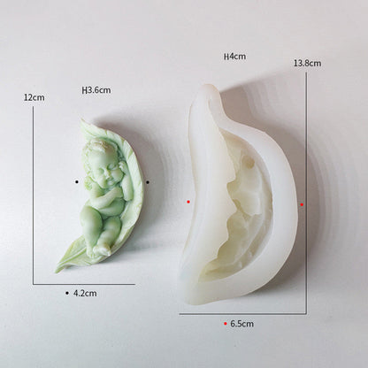 Sleeping Angel Baby Silicone Candle Mould