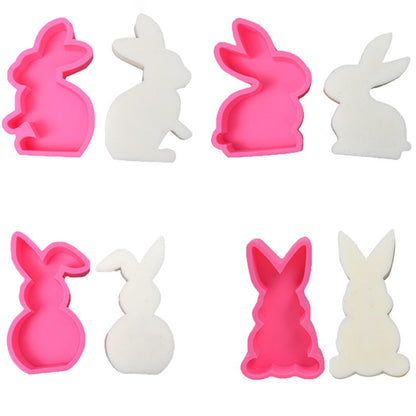 Cute Rabbit Aromatherapy Candle Silicone Mould