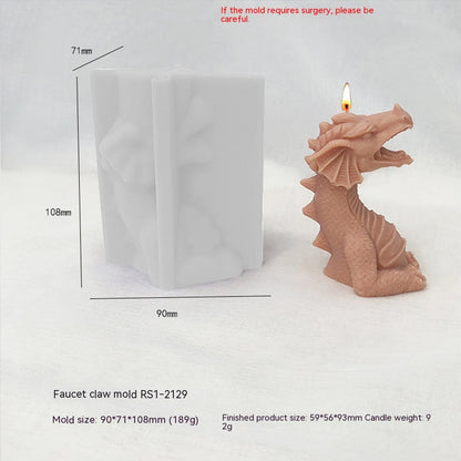 3D Dragon Silicone Candle Mould