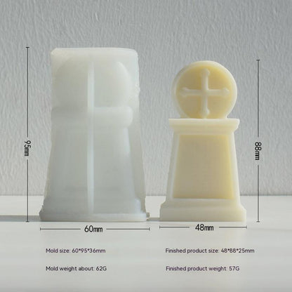 Cross Monument Aromatherapy Candle Silicone Mould