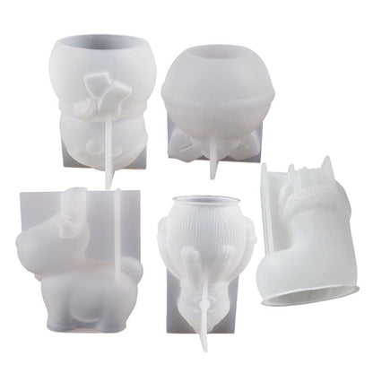 Christmas Ornament Silicone Candle Mould
