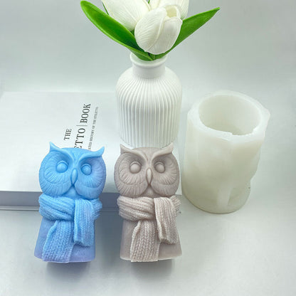Craft Adorable Owl Candles with Our Cute Scarf Owl Silicone Mould