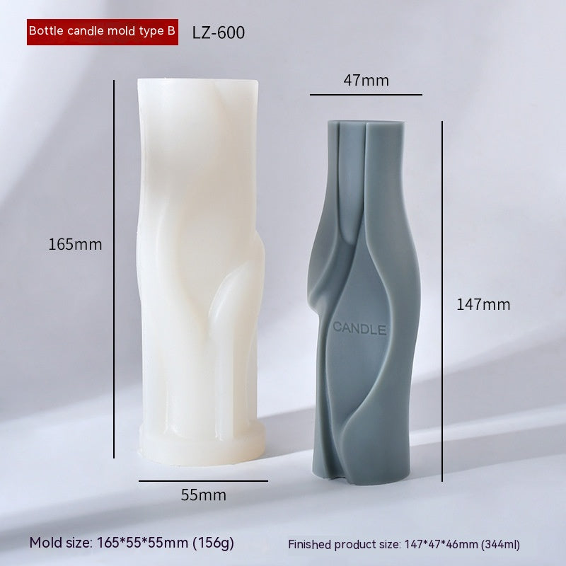 Twisted Pillar Candle Mould