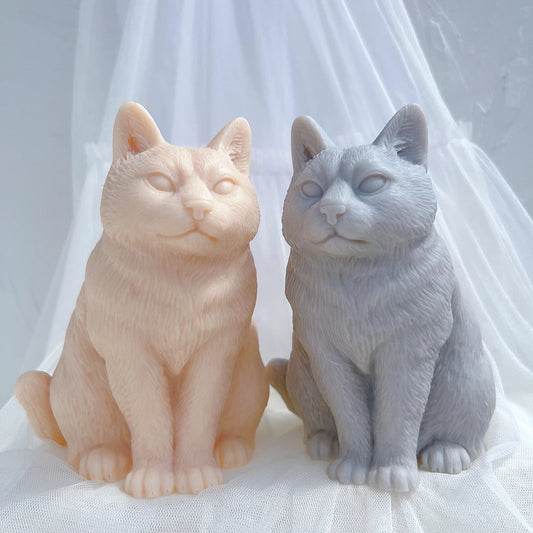 Sitting Cat Candle Mould