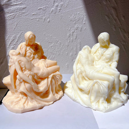 Italian Pieta Bust Candle Silicone Mould