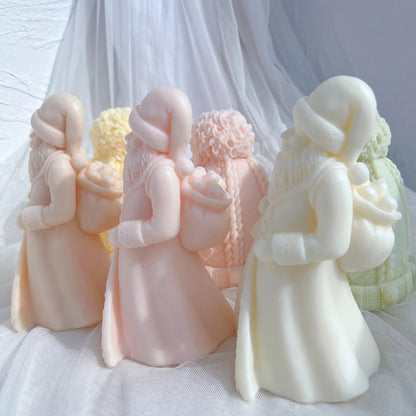 Christmas Kriss Kringle Santa Claus Candle Mould