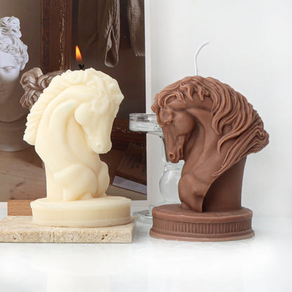Horse Head Statue Silicone Candle Mould