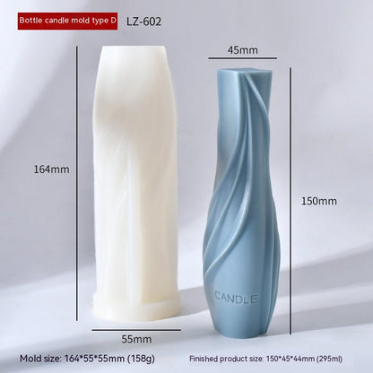 Twisted Pillar Candle Mould