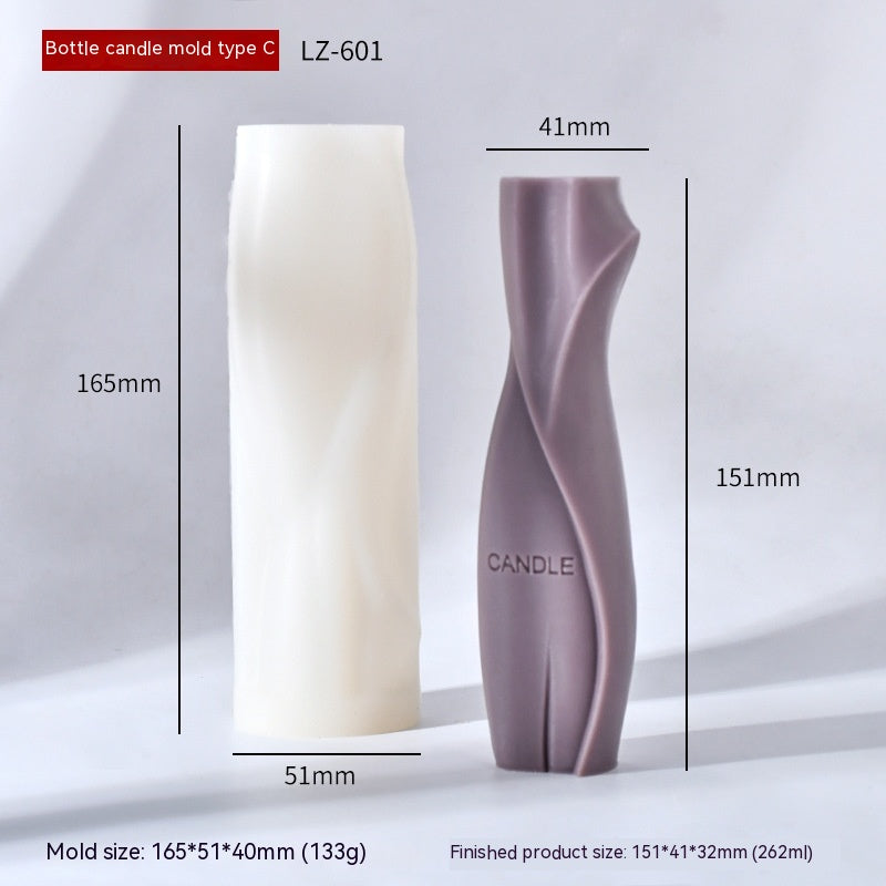 Twisted Pillar Candle Mould