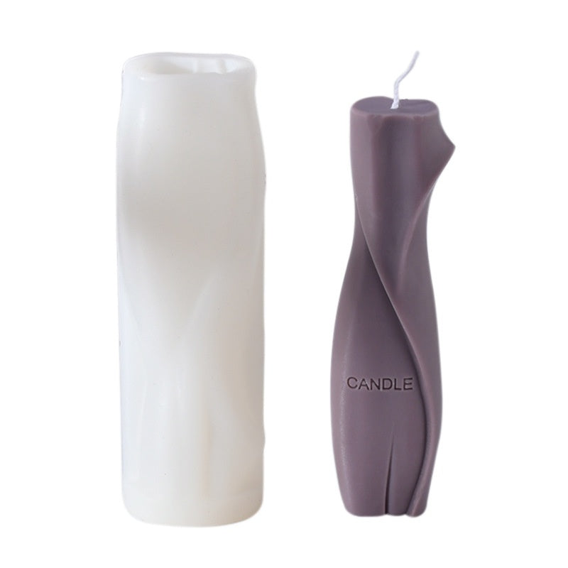 Twisted Pillar Candle Mould
