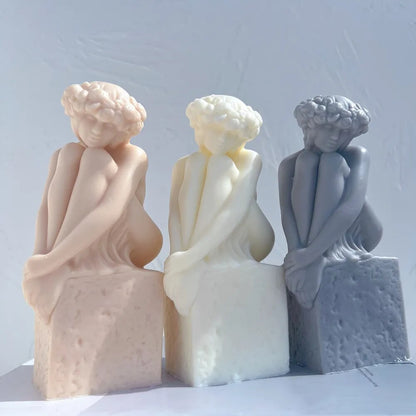 Virgo Christel Marott Zodiac Figurine Candle Silicone Mould