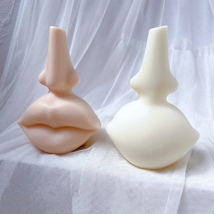 Facial Features Lip Nose Candle Mould