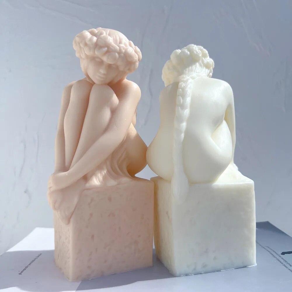 Virgo Christel Marott Zodiac Figurine Candle Silicone Mould