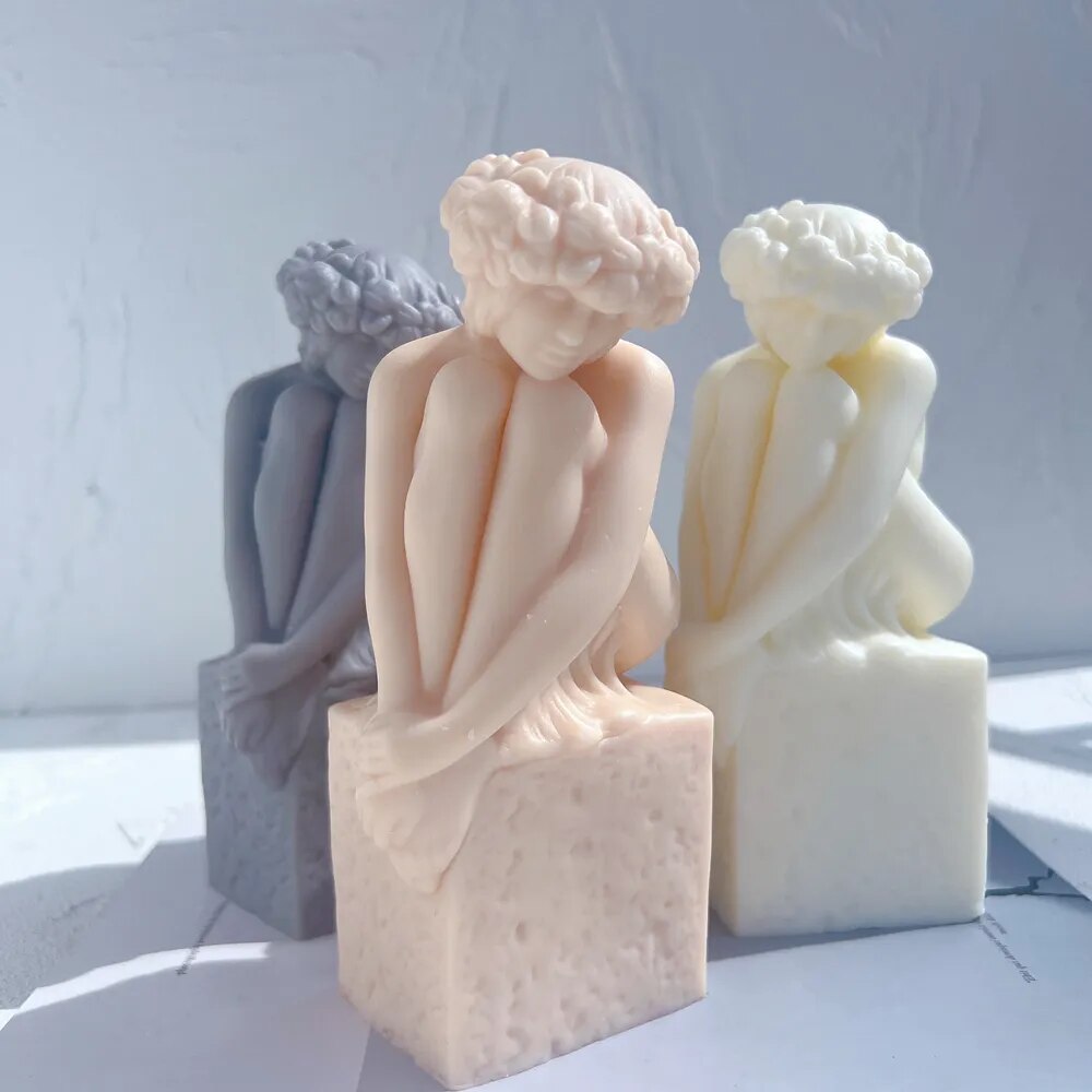 Virgo Christel Marott Zodiac Figurine Candle Silicone Mould