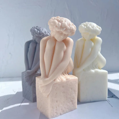 Virgo Christel Marott Zodiac Figurine Candle Silicone Mould