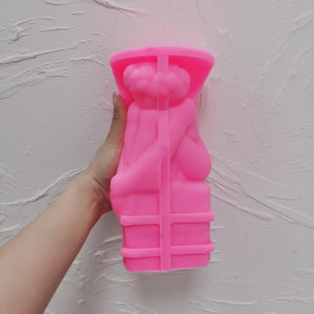 Virgo Christel Marott Zodiac Figurine Candle Silicone Mould