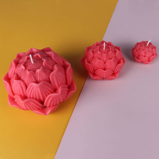 Add a Touch of Zen to Your Home with Lotus Flower Candle Making Mould Candles Moulds
