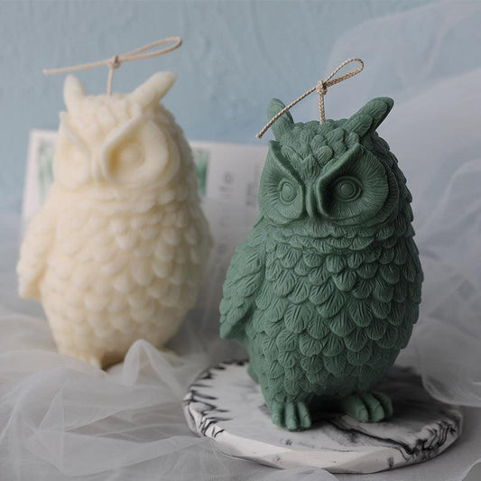 Big Owl Decoration Silicone Candle Mould for Home Decoration Candles Moulds