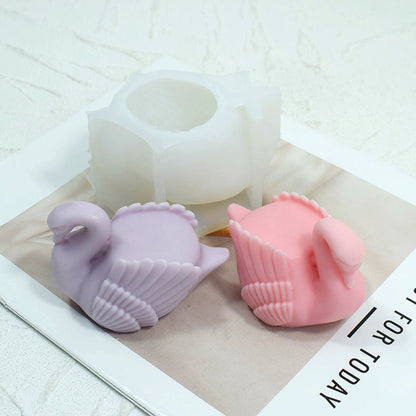 Big Swan Silicone Candle Mould  High-Quality Candle Making Supplies