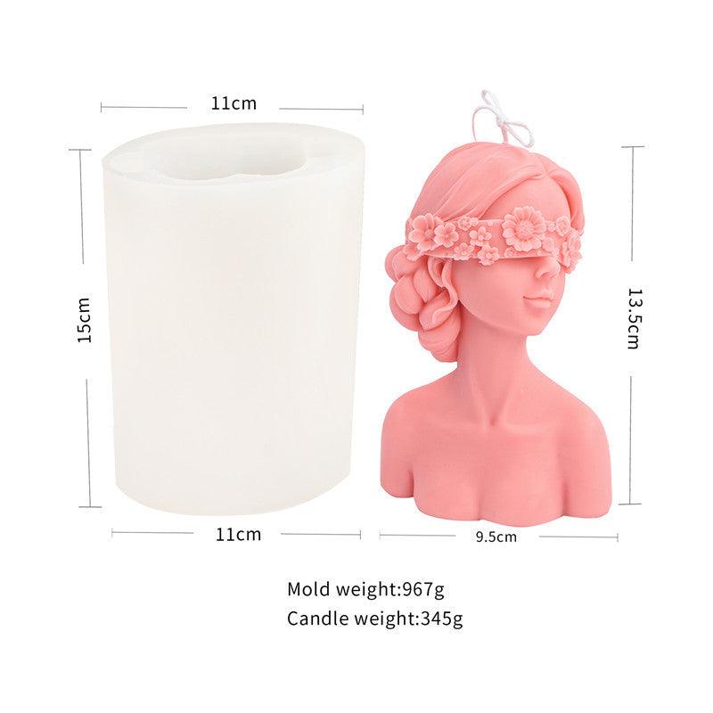 Floral Women Silicone Candle Mould