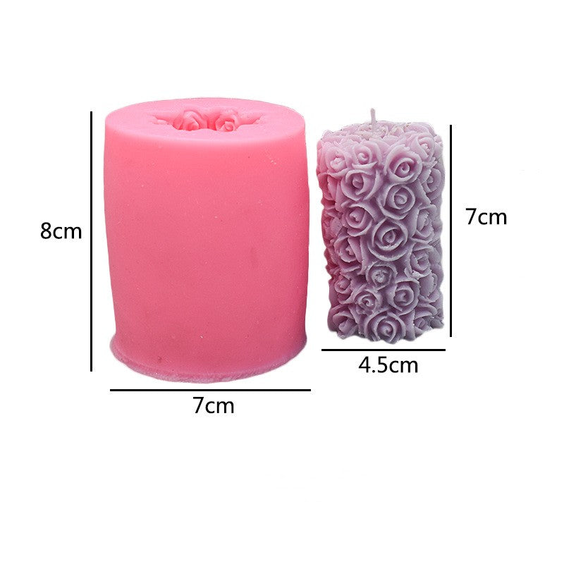 Blooming Romance: Rose Love Aromatherapy Candle Silicone Mould Candles Moulds
