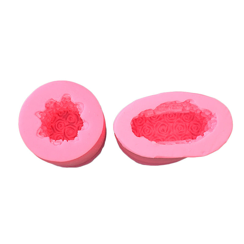 Blooming Romance: Rose Love Aromatherapy Candle Silicone Mould Candles Moulds