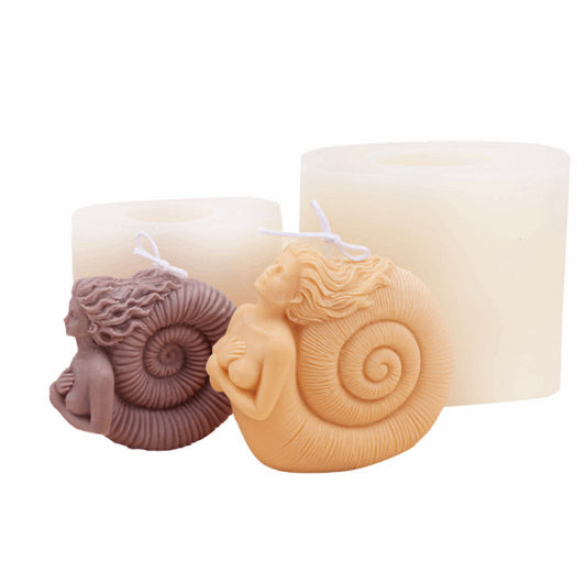 Bring the Mystical Beauty of the Ocean into Your Home with a Conch Mermaid Candle Making Mould Candles Moulds