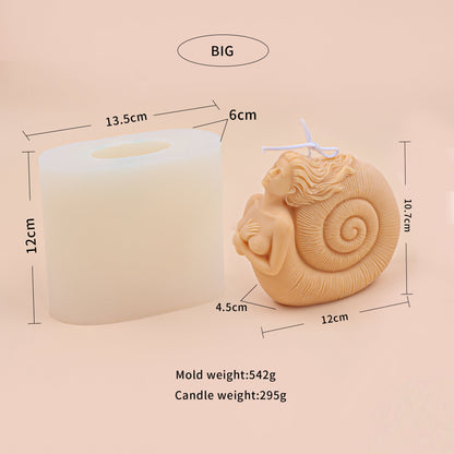 Bring the Mystical Beauty of the Ocean into Your Home with a Conch Mermaid Candle Making Mould Candles Moulds