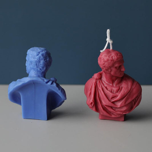 Brutus Portrait Decoration Candle Mould Candles Moulds