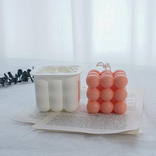 Bubble Cube Silicone Candle Mould Candles Moulds