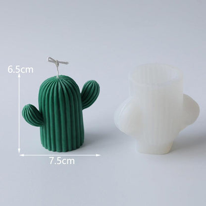 Cactus Shape Silicone Candles Mould - DIY Gifts for Home Décor Candles Moulds