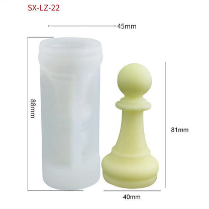 Chess Pawns Candle Mould 