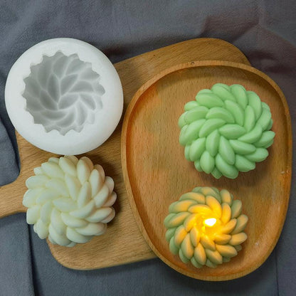 Christmas Joy Santa Flower Candle Mould Candles Moulds