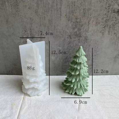 Christmas Tree Incense Candle Mould Three-dimensional Plaster Candles Moulds