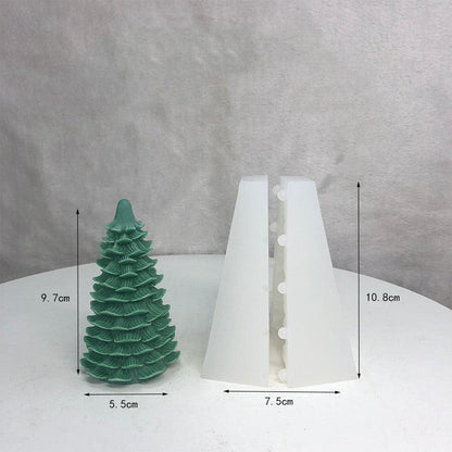 Christmas Tree Scented Candle Silicone Diy Mould Candles Moulds