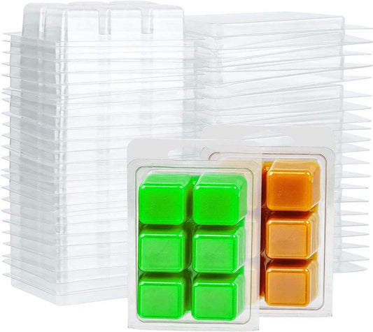 Clamshells Clear Mould & Tray Soap Square Candle-making Plastic Moulds Melt Wax Packs Candles Moulds