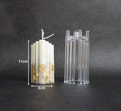 Columnar Aromatherapy Crystal Clear Plastic Moulds for Candles Candles Moulds