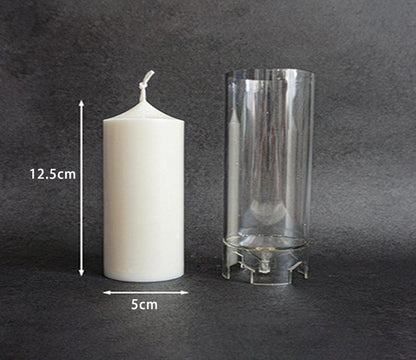 Columnar Aromatherapy Crystal Clear Plastic Moulds for Candles Candles Moulds
