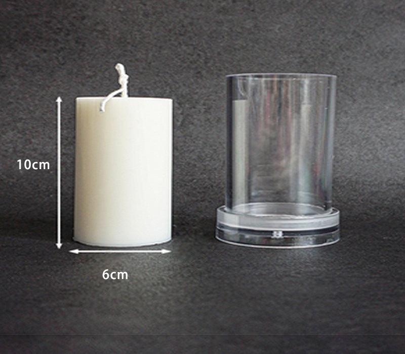 Columnar Aromatherapy Crystal Clear Plastic Moulds for Candles Candles Moulds