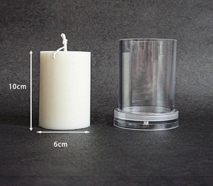 Columnar Aromatherapy Crystal Clear Plastic Moulds for Candles Candles Moulds