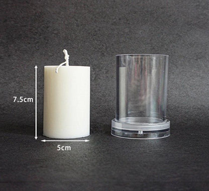 Columnar Aromatherapy Crystal Clear Plastic Moulds for Candles Candles Moulds