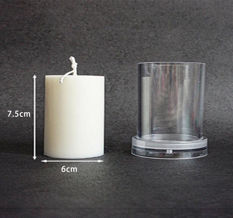 Columnar Aromatherapy Crystal Clear Plastic Moulds for Candles Candles Moulds