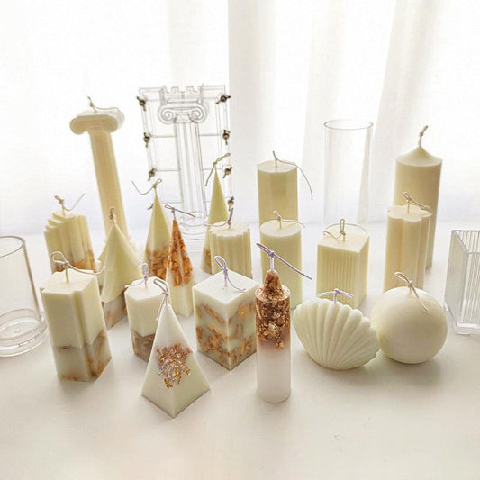 Columnar Aromatherapy Crystal Clear Plastic Moulds for Candles Candles Moulds