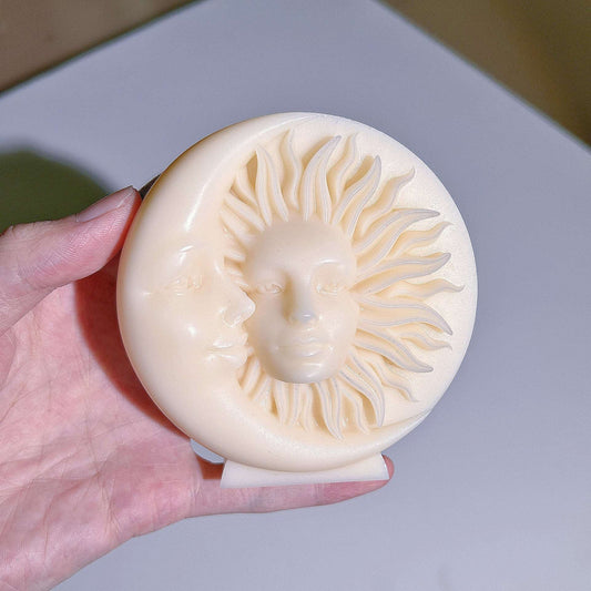 Craft Cosmic Magic with Our Sun and Moon Silicone Candle Mould Candles Moulds