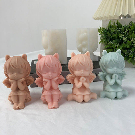 Craft Enchanting Angelic Candles with our Fantasy Angel Girl Candle Moulds Candles Moulds