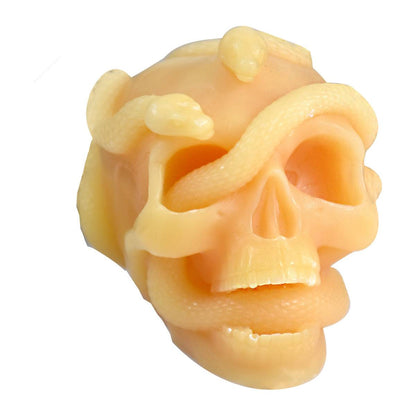 Craft Haunting Halloween Candles with Snake Winding Skull Mould | DIY Candles Moulds
